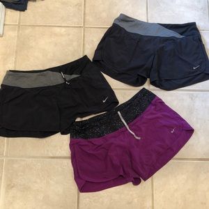 Lot of 3 Nike Running Shorts